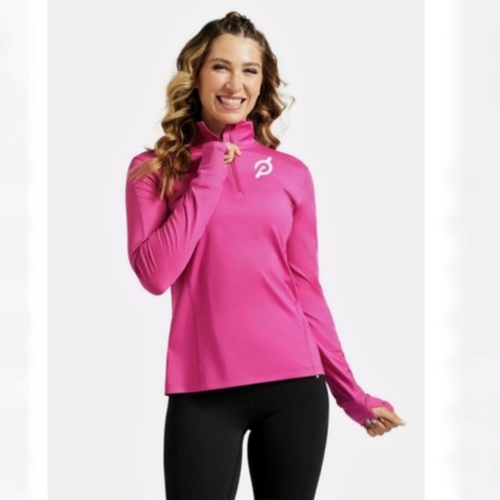 NWT Pink Peloton 1/2 Zip Pullover
